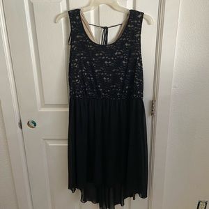 Sleeveless black dress